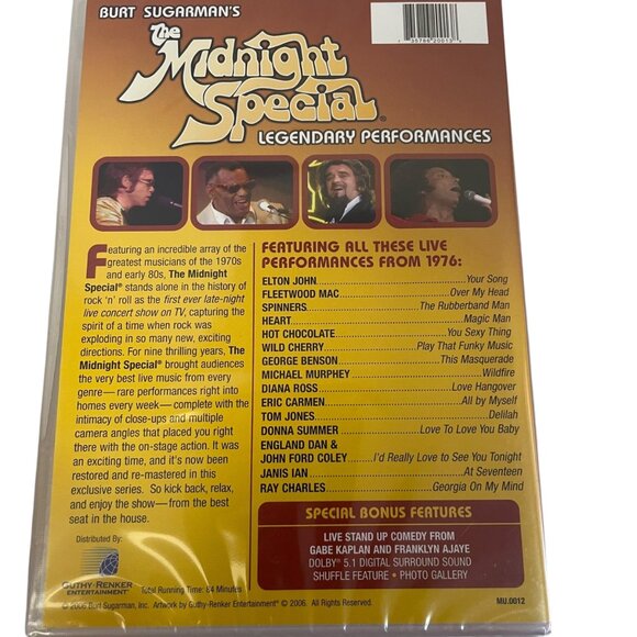 Burt Sugarmans The Midnight Special DVD 1976 Live Performances Digitally Remaste - Picture 2 of 5